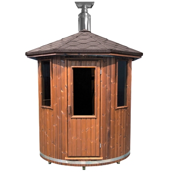Vertical sauna BARREL SAUNA S1800AWD2P