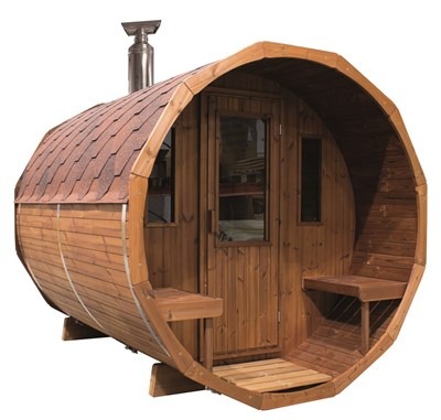 Aussensauna Barrel Sauna